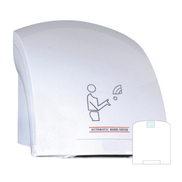 Electric Hand Dryer 65ºC White ABS